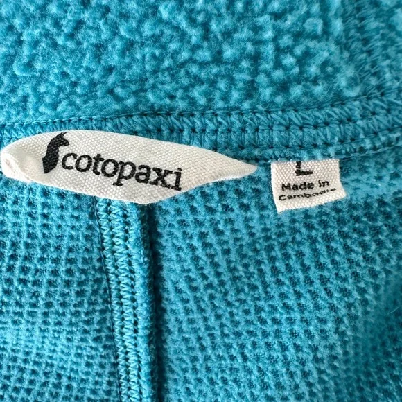 Cotopaxi Abrazo Hooded Full-Zip Fleece Jacket Greenery & Poolside Size Large‎ - Picture 13 of 15